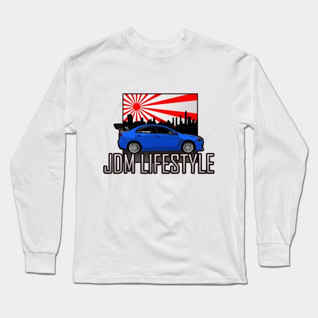 Mitsubishi Lancer Evolution X Long Sleeve T-Shirt by JDMzone